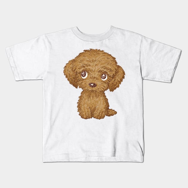 Toy-Poodle Kids T-Shirt by sanogawa